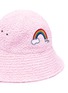 Detail View - Click To Enlarge - MAISON MICHEL - 'Julianne' rainbow patch bucket hat