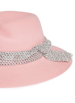 Detail View - Click To Enlarge - MAISON MICHEL - 'Virginie' rabbit furfelt fedora hat