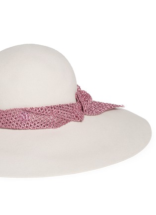 Detail View - Click To Enlarge - MAISON MICHEL - 'Blanche' rabbit furfelt hat