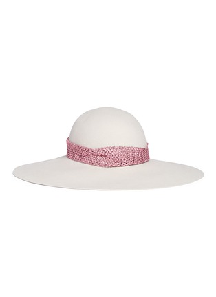 Main View - Click To Enlarge - MAISON MICHEL - 'Blanche' rabbit furfelt hat