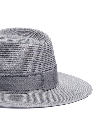 Detail View - Click To Enlarge - MAISON MICHEL - 'Charles' straw fedora hat