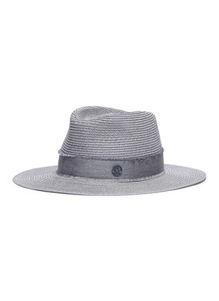 Figure View - Click To Enlarge - MAISON MICHEL - 'Charles' straw fedora hat