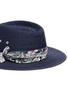 Detail View - Click To Enlarge - MAISON MICHEL - 'Thadee' Hawaiian print ribbon straw trilby hat