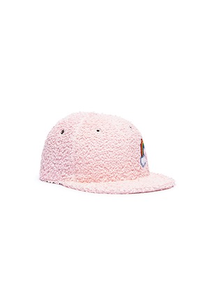 Main View - Click To Enlarge - MAISON MICHEL - 'Hailey' rainbow patch baseball cap