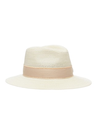 Main View - Click To Enlarge - MAISON MICHEL - 'Henrietta' natural straw fedora hat