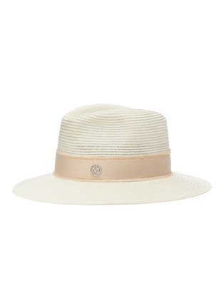 Figure View - Click To Enlarge - MAISON MICHEL - 'Henrietta' natural straw fedora hat