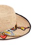 Detail View - Click To Enlarge - VENNA - Graphic print scarf cartoon patch panama hat