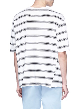 Back View - Click To Enlarge - BASSIKE - Stripe oversized T-shirt