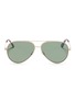 Main View - Click To Enlarge - SAINT LAURENT - 'Classic' metal aviator sunglasses