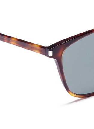 Detail View - Click To Enlarge - SAINT LAURENT - Tortoiseshell acetate square sunglasses