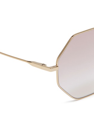 Detail View - Click To Enlarge - CHLOÉ - 'Palma' octagon frame metal sunglasses