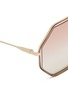 Detail View - Click To Enlarge - CHLOÉ - 'Poppy' metal octagon sunglasses
