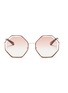 Main View - Click To Enlarge - CHLOÉ - 'Poppy' metal octagon sunglasses