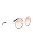 Figure View - Click To Enlarge - CHLOÉ - 'Poppy' metal octagon sunglasses
