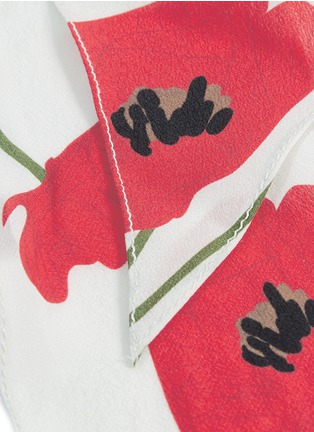 Detail View - Click To Enlarge - ROCKINS - 'Poppy' super skinny silk scarf