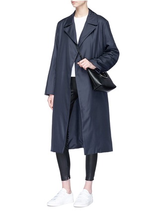 Figure View - Click To Enlarge - THE ROW - 'Dundi' belted silk satin coat