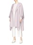 Figure View - Click To Enlarge - THE ROW - 'Marcella' virgin wool blend melton poncho