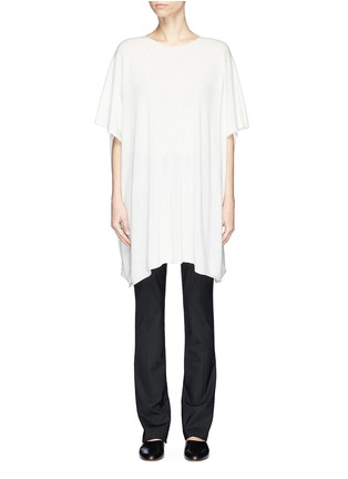 Main View - Click To Enlarge - THE ROW - 'Cafty' cashmere-silk knit poncho top
