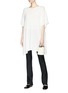 Figure View - Click To Enlarge - THE ROW - 'Cafty' cashmere-silk knit poncho top