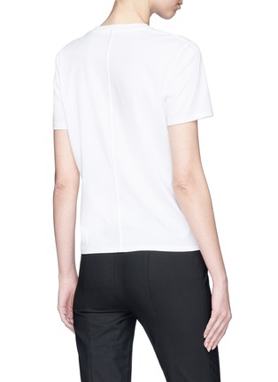 Back View - Click To Enlarge - THE ROW - 'Stesler' contrast topstitching T-shirt