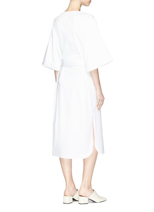 Back View - Click To Enlarge - THE ROW - 'Dalun' belted poplin dress