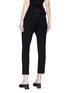 Back View - Click To Enlarge - THE ROW - 'Searl' bugle beaded virgin wool cropped suiting pants