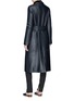 Back View - Click To Enlarge - THE ROW - 'Cintry' belted lambskin shearling coat