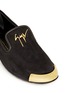 Detail View - Click To Enlarge - 73426 - 'Dalila' metal toe Hovercraft sole suede slip-ons