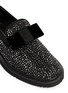 Detail View - Click To Enlarge - 73426 - 'Hilary' velvet bow strass suede loafers