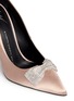 Detail View - Click To Enlarge - 73426 - 'Lucrezia' strass bow double satin pumps