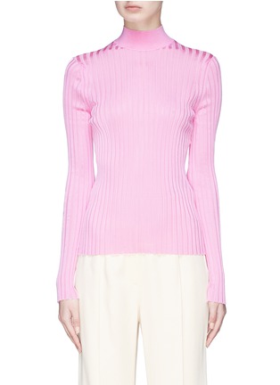 Main View - Click To Enlarge - EMILIO PUCCI - Rib knit turtleneck sweater