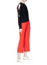 Figure View - Click To Enlarge - EMILIO PUCCI - Cutout bow sleeve virgin wool sweater