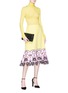Figure View - Click To Enlarge - EMILIO PUCCI - Colourblock scalloped broderie anglaise hem flared piqué skirt