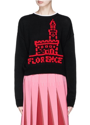 Main View - Click To Enlarge - EMILIO PUCCI - 'Florence' graphic jacquard sweater