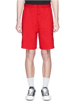 Detail View - Click To Enlarge - ACNE STUDIOS - 'Port' patch unisex shorts