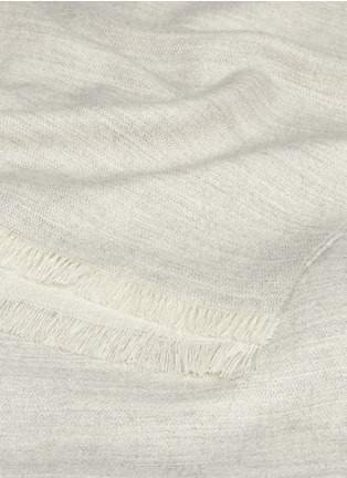 Detail View - Click To Enlarge - LANE CRAWFORD - Baby alpaca throw – Grey