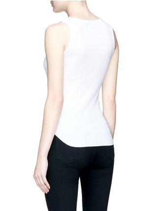 Back View - Click To Enlarge - VINCE - Pima cotton-modal rib jersey tank top