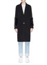 Main View - Click To Enlarge - VINCE - Lambskin shearling cuff oversized melton coat