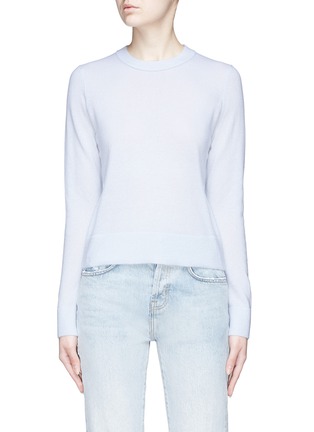 Main View - Click To Enlarge - VINCE - Rib trim crew neck cashmere knit sweater