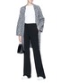 Figure View - Click To Enlarge - VINCE - Marl wool blend long cardigan