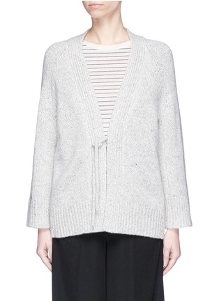 Main View - Click To Enlarge - VINCE - Tie wool-cashmere cardigan