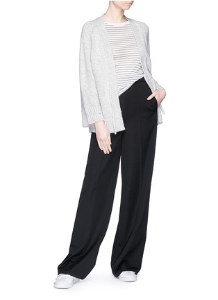 Figure View - Click To Enlarge - VINCE - Tie wool-cashmere cardigan