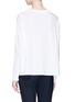 Back View - Click To Enlarge - VINCE - Mock neck Pima cotton long sleeve T-shirt