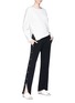 Figure View - Click To Enlarge - VINCE - 'Tear-Away' button outseam track pants
