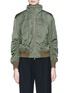 Main View - Click To Enlarge - VINCE - Ruched hooded bomber jacket