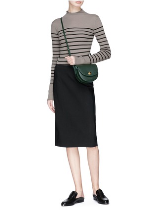 Figure View - Click To Enlarge - VINCE - Stripe mock neck cashmere sweater