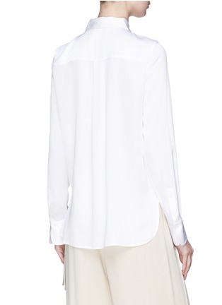 Back View - Click To Enlarge - VINCE - Silk crepe de Chine shirt