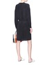 Figure View - Click To Enlarge - VINCE - Drawstring silk crepe dress