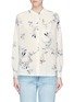 Main View - Click To Enlarge - VINCE - 'Spaced Floral' print silk crepe blouse