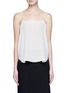 Main View - Click To Enlarge - VINCE - Button back stripe silk camisole top
